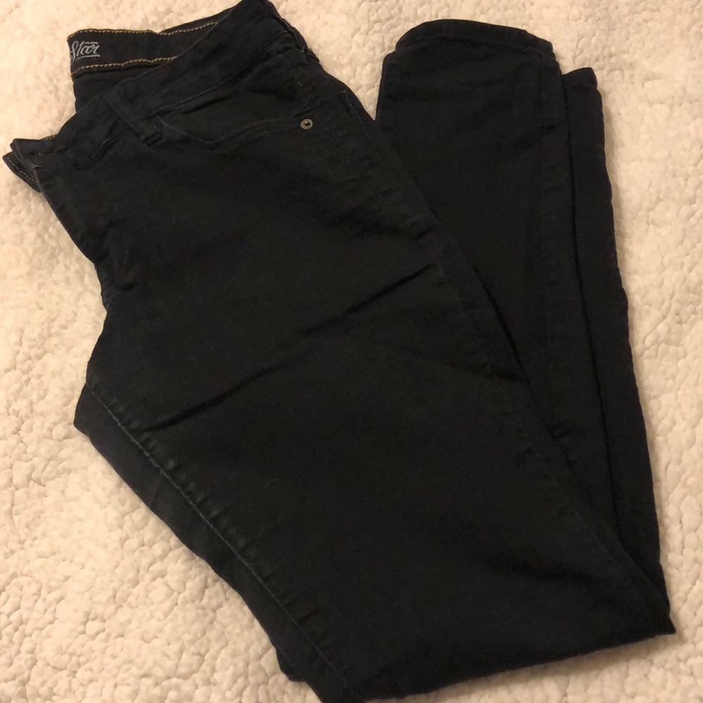 Black Old Navy Skinny Jeans Low Rise Size 12